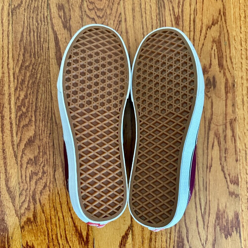 Vans Authentic Shoe Burgundy Size 9.5W/8M - Picture 4 of 7